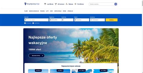 Wypróbuj działanie internetowego serwisu Turystycznyninja.pl i zaaranżuj idealny urlopowy wypoczynek. 2022